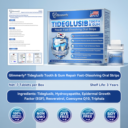 Lomelys® ✅ Tideglusib Fast‑Dissolving Tooth & Gum Repair Oral Strips 🦷 (Supports tooth repair and helps relieve gum discomfort and other common oral concerns)