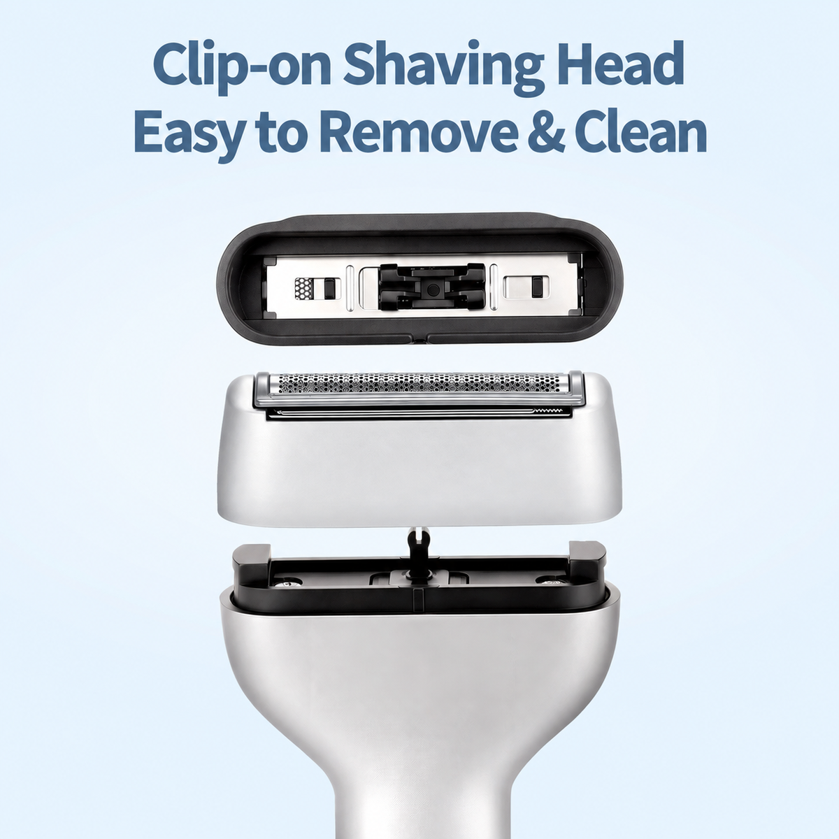 🔥Black Friday 50% OFF🎁Men's Rechargeable Foil Electric Shaver ⚡🧔– Efficient Close Shaving, Cordless Portable Wet & Dry Beard Razor for Daily Grooming