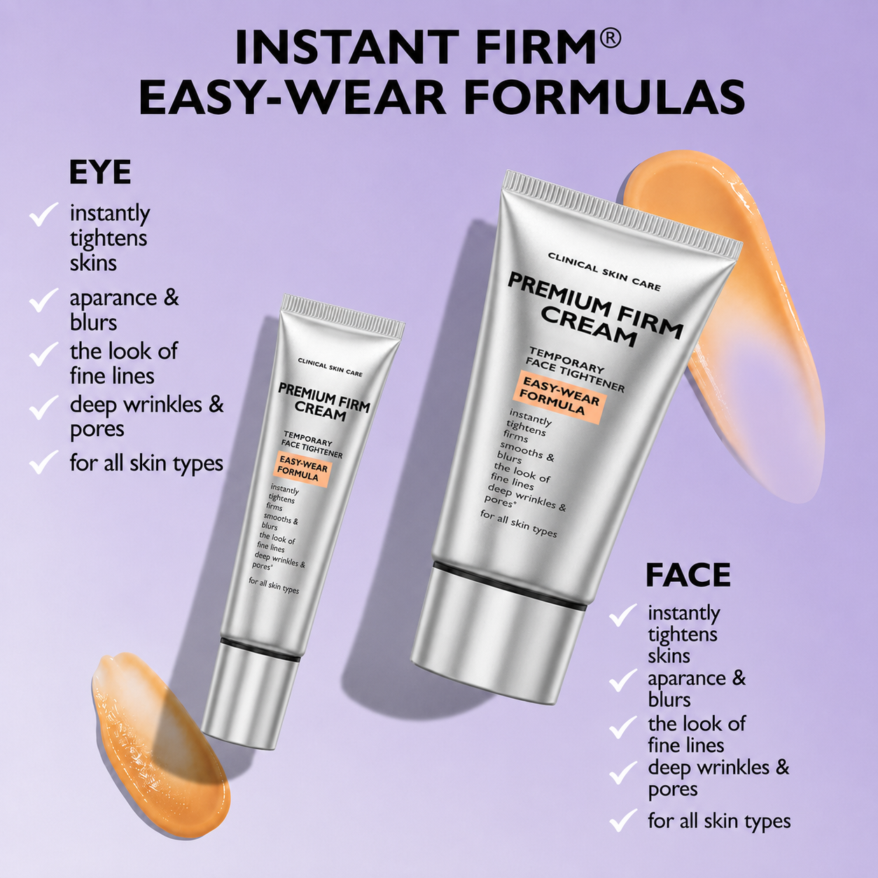 Final 3 Hours: 60%🔥 Instant FirmX Easy Wear Face Tightener-Wear Formula With Brush Free!