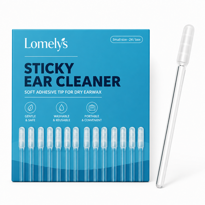Reusable Sticky Ear Cleaning Stick, Soft Adhesive Tip for Dry Earwax, Portable Ear Cleaner & Ear Hygiene Tool