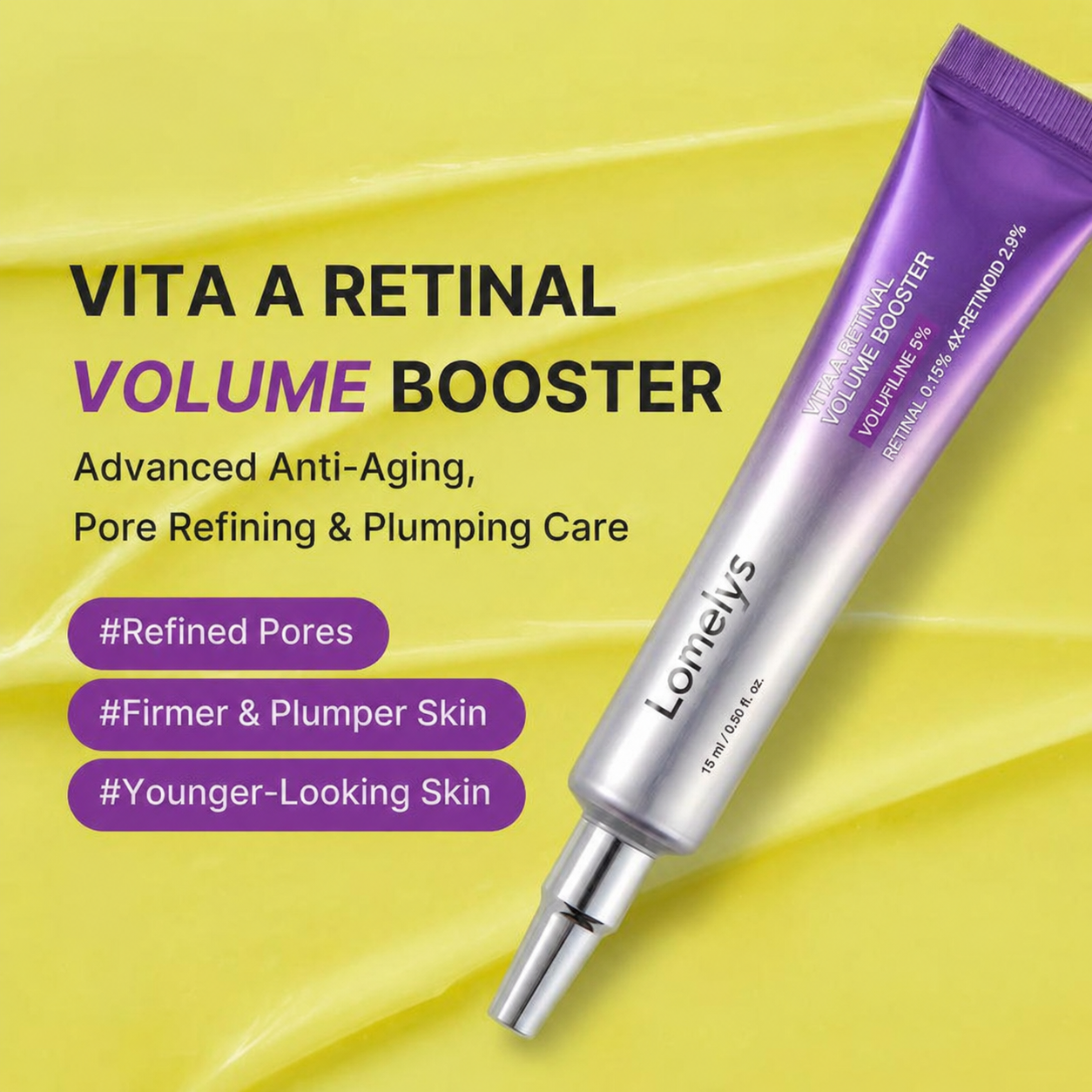 SUPER BRAND DAY 70%OFF:Retinal Volume Booster Serum with Volufiline for Fine Lines, Pores & Firmness