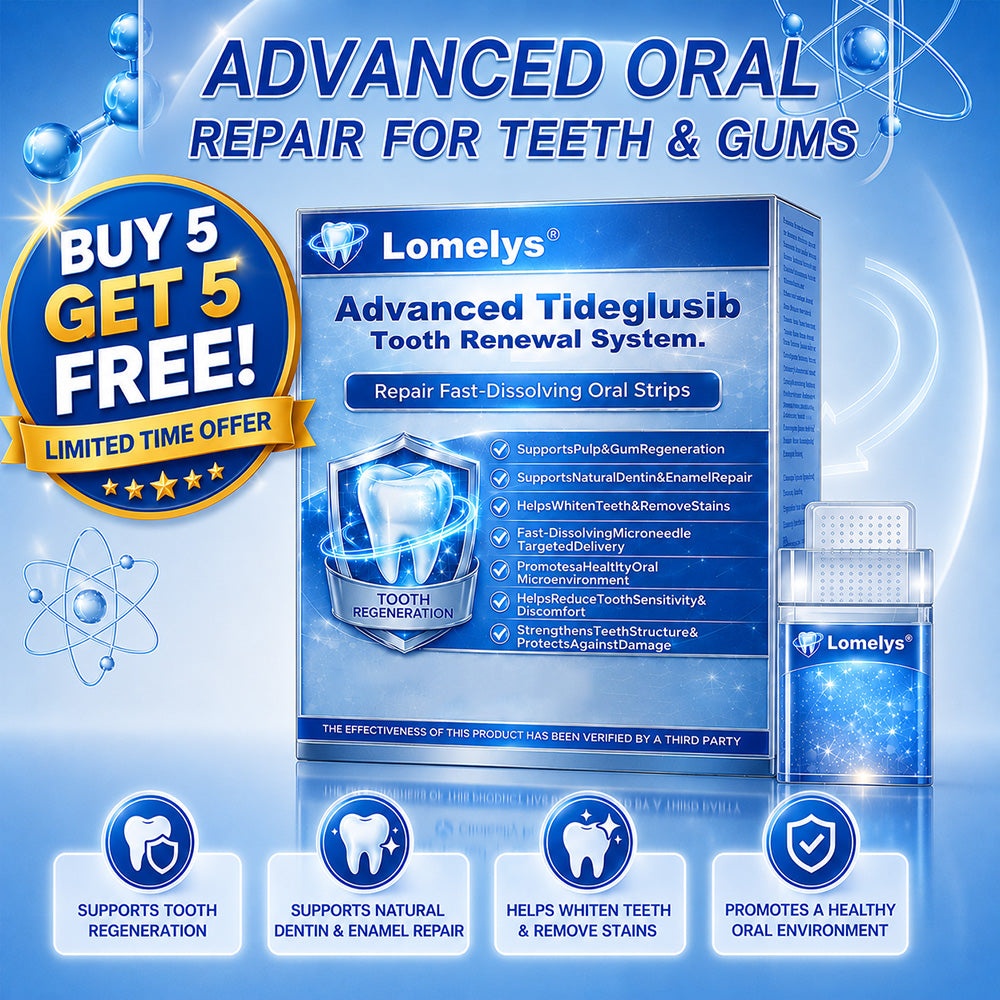 Lomelys® ✅ Tideglusib Fast‑Dissolving Tooth & Gum Repair Oral Strips 🦷 (Supports tooth repair and helps relieve gum discomfort and other common oral concerns)