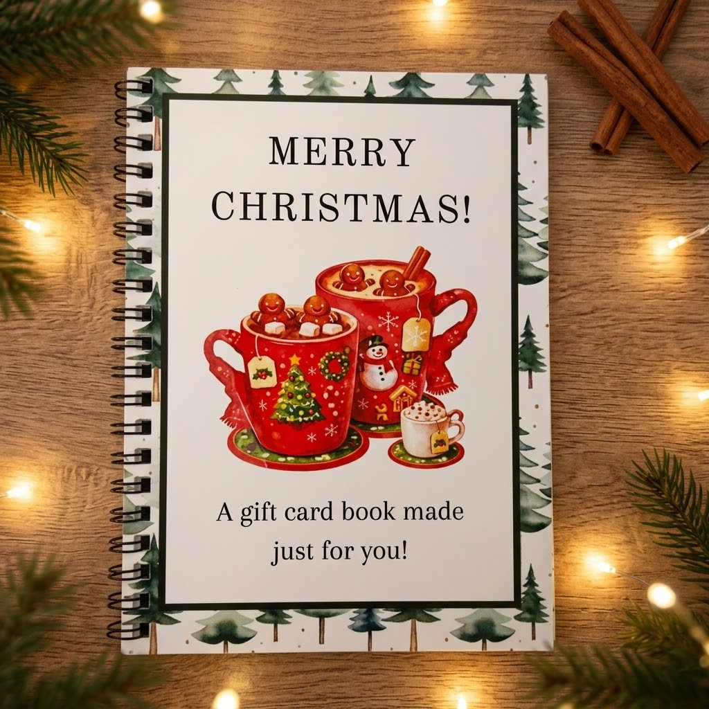 Christmas Gift Card Book – festive holiday gift presentation