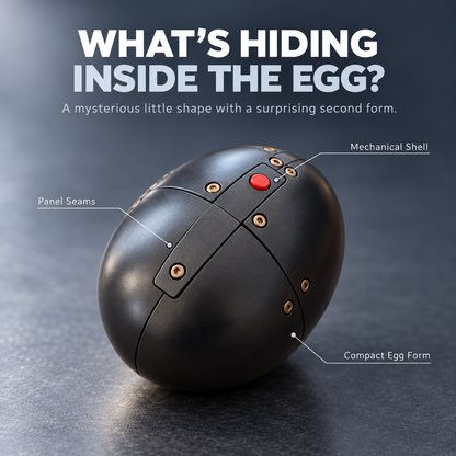 🖤🎁DragonMorph –🥚 Egg to Dragon Transforming Mechanical Toy✨
