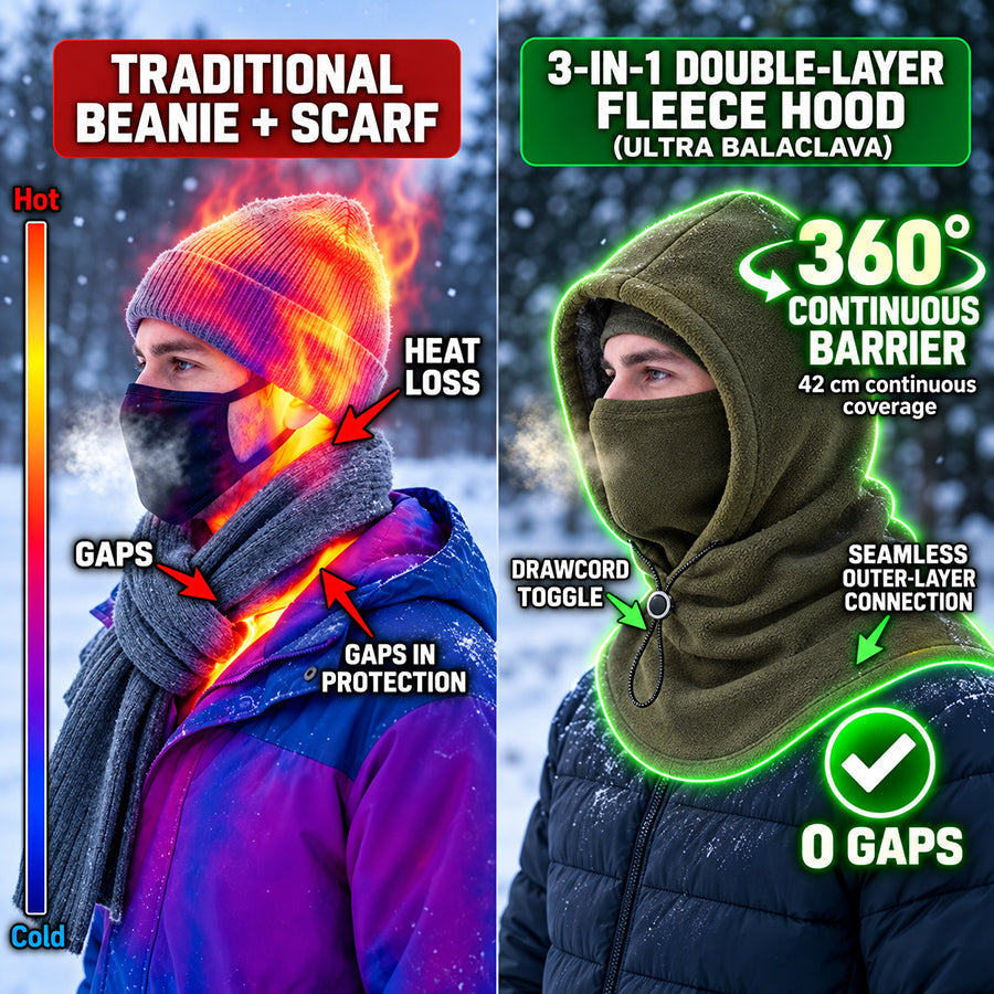 ⏳LAST DAY SALE - 50% OFF!! 3-in-1 Winter Fleece Balaclava 🧣❄️（UPSELL）
