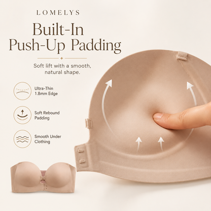 Strapless Bra That Stays Up | Supportive No Slip Bra - Lomelys