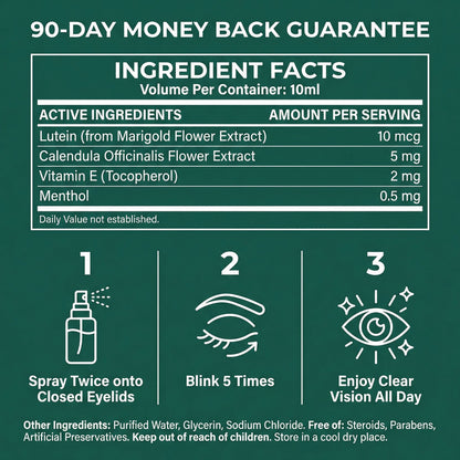 🔥🔥🔥 lomelys® Lutein Eye Care Spray — 10-Second Daily Routine