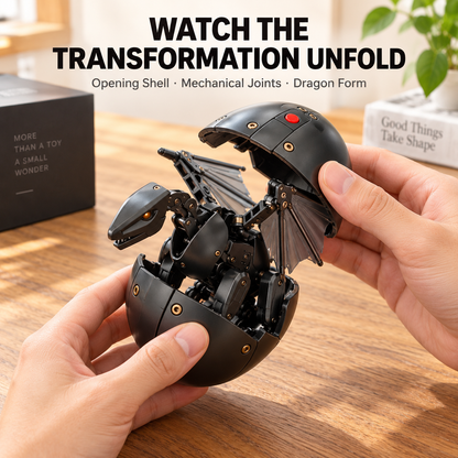 🖤🎁DragonMorph –🥚 Egg to Dragon Transforming Mechanical Toy✨