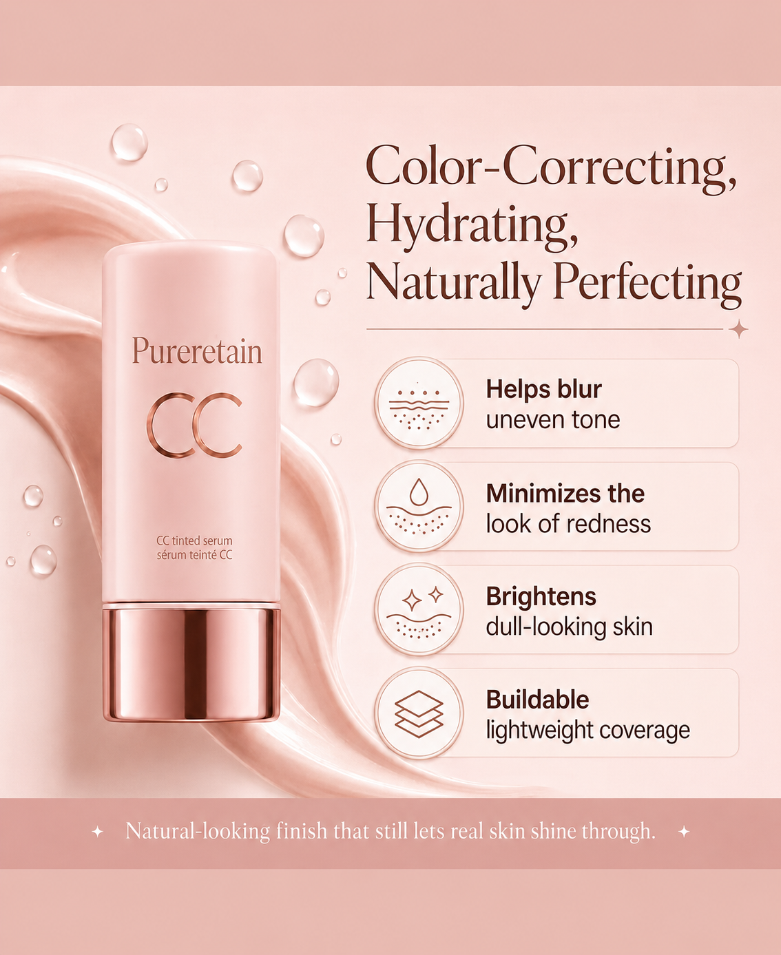 Summer Skin Essentials | CC Tinted Serum + Creaseless SPF 30 Powder