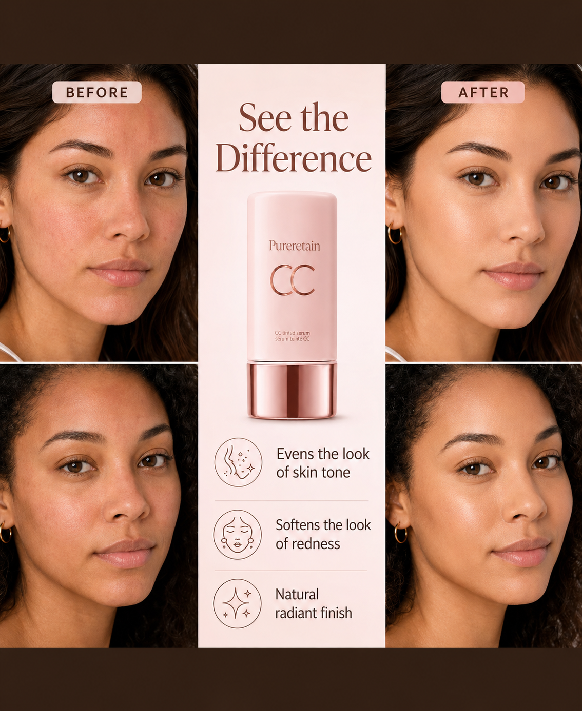 Summer Skin Essentials | CC Tinted Serum + Creaseless SPF 30 Powder