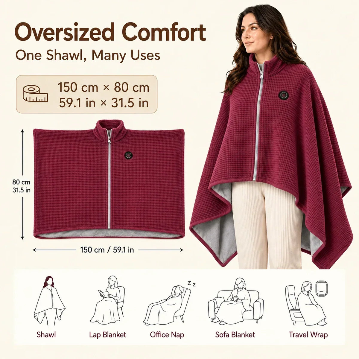 Wearable Heated Blanket