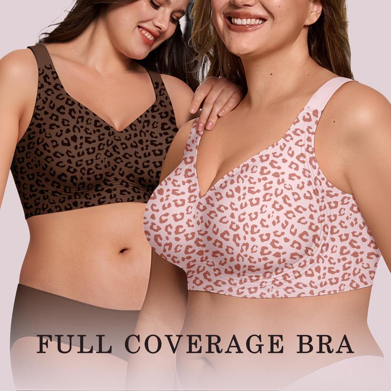 Full coverage wireless bra