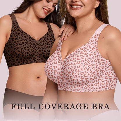 Full coverage wireless bra