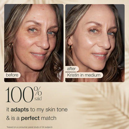 summer skin essentials - CC color-correcting tinted serum + creaseless SPF 30 mineral setting powder