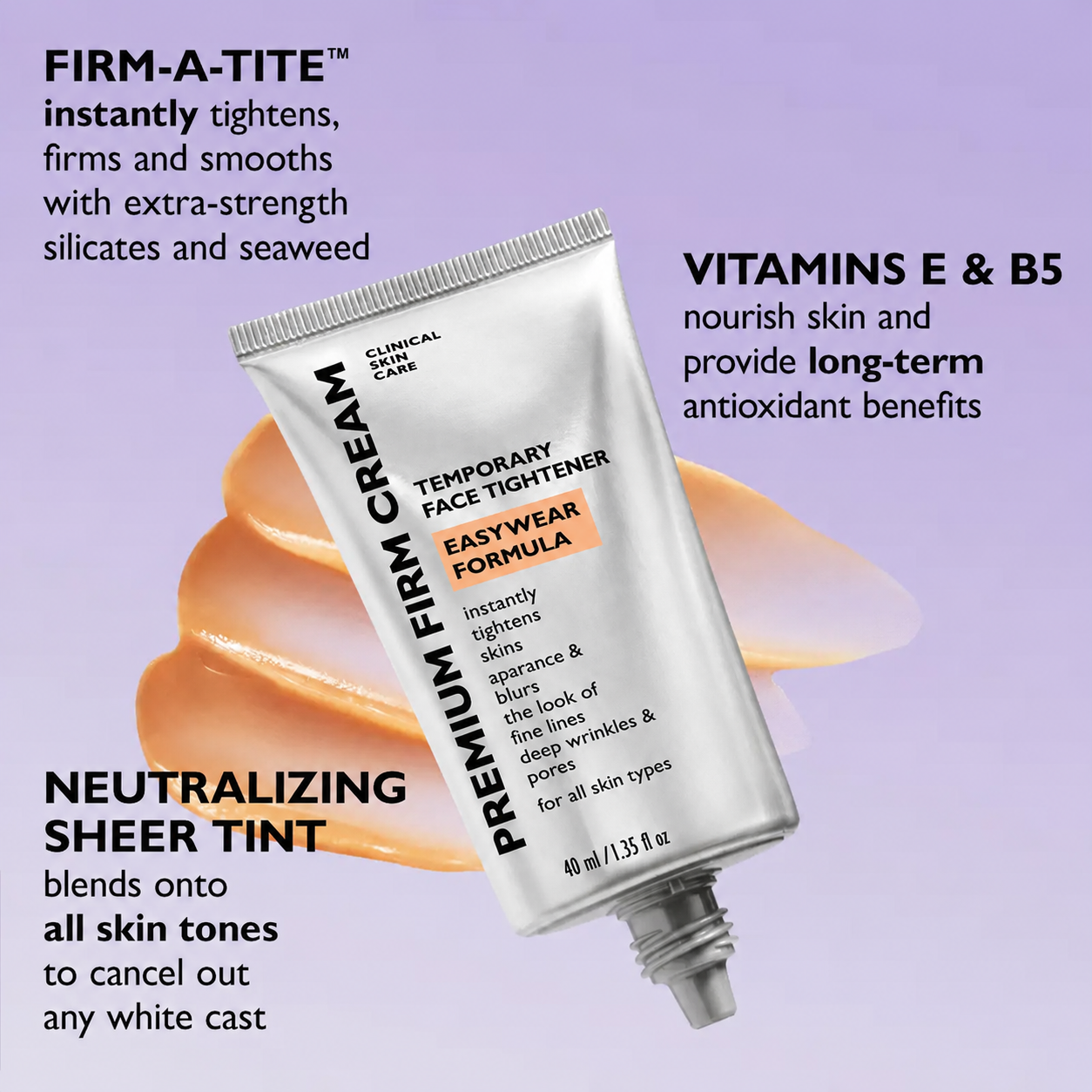 Final 3 Hours: 60%🔥 Instant FirmX Easy Wear Face Tightener-Wear Formula With Brush Free!