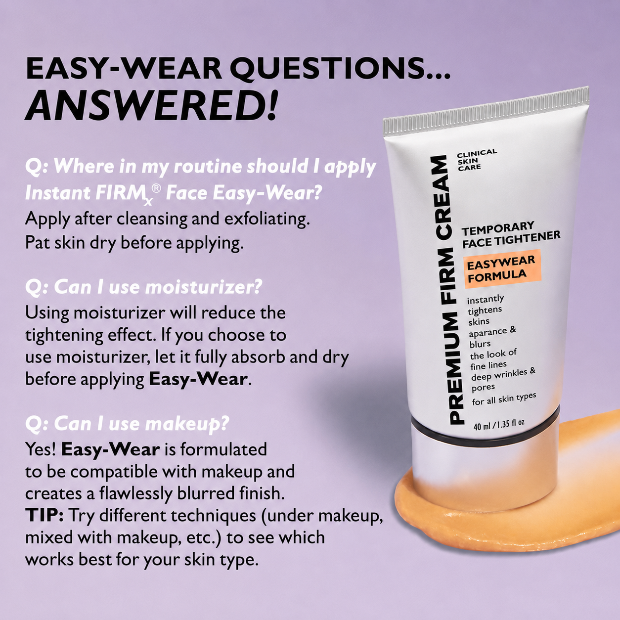 Final 3 Hours: 60%🔥 Instant FirmX Easy Wear Face Tightener-Wear Formula With Brush Free!