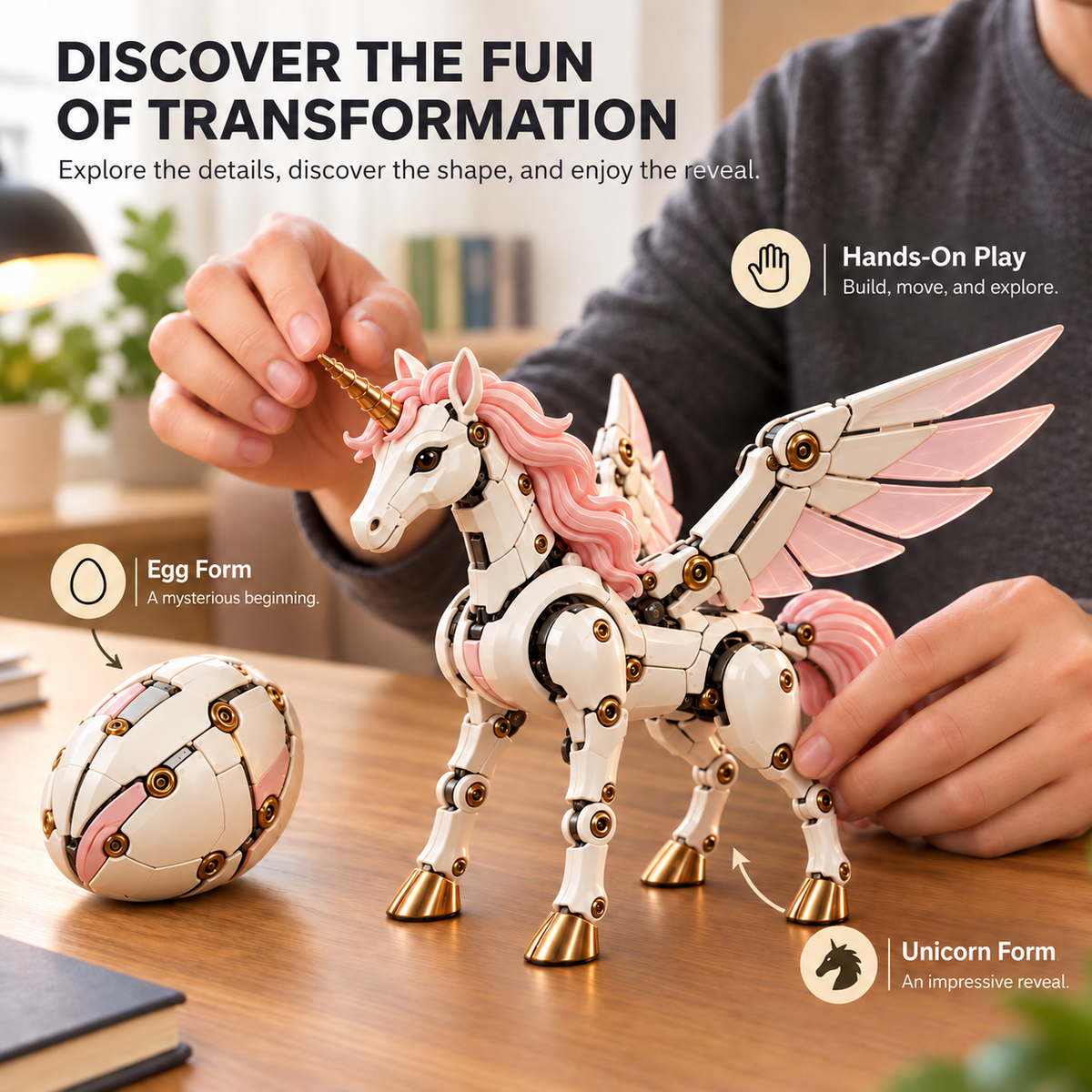 🖤🎁DragonMorph –🥚 Egg to Dragon Transforming Mechanical Toy✨（upsell）