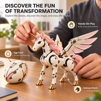 🖤🎁DragonMorph –🥚 Egg to Dragon Transforming Mechanical Toy✨（upsell）