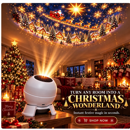 🎅 Turn Any Room Into a Christmas Wonderland – Holiday Projection Night Light（UPSELL）