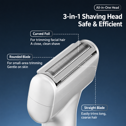 🔥Black Friday 50% OFF🎁Men's Rechargeable Foil Electric Shaver ⚡🧔– Efficient Close Shaving, Cordless Portable Wet & Dry Beard Razor for Daily Grooming