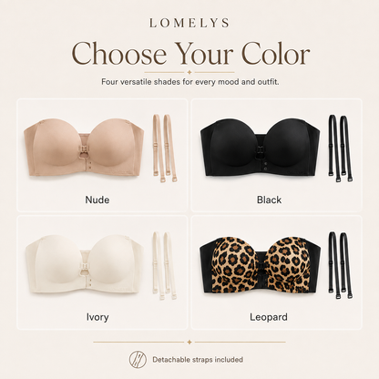 Strapless Bra That Stays Up | Supportive No Slip Bra - Lomelys