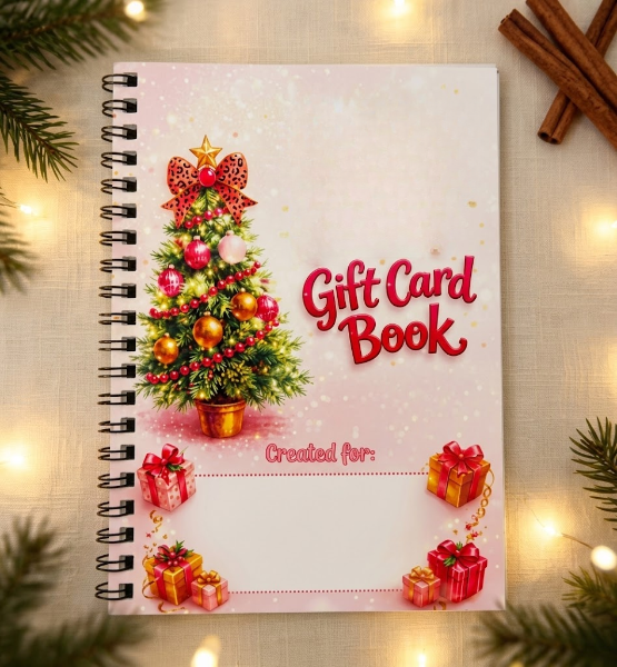 Christmas Gift Card Book – festive holiday gift presentation