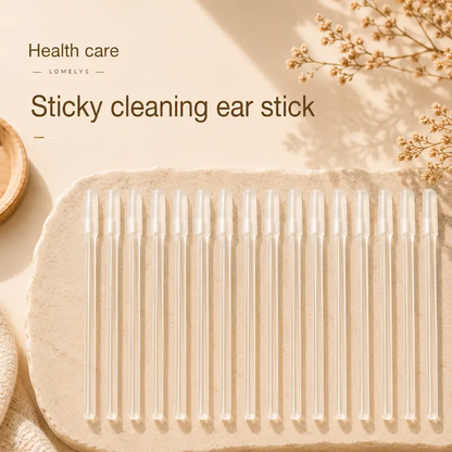 Reusable Sticky Ear Cleaning Stick, Soft Adhesive Tip for Dry Earwax, Portable Ear Cleaner & Ear Hygiene Tool
