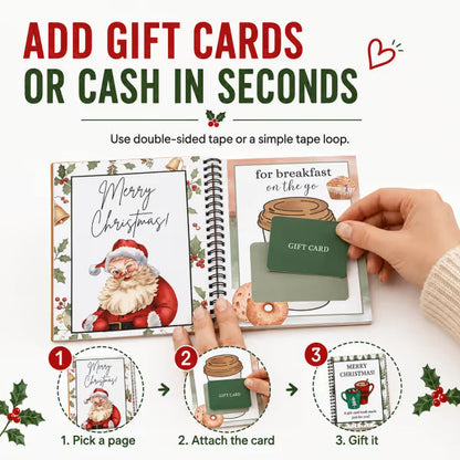 Christmas Gift Card Book – Cup holiday design