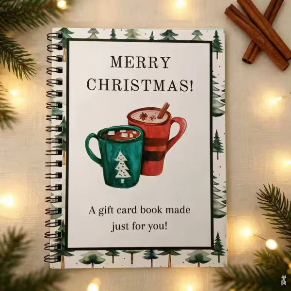 Christmas Gift Card Book – Gingerbread Man holiday design