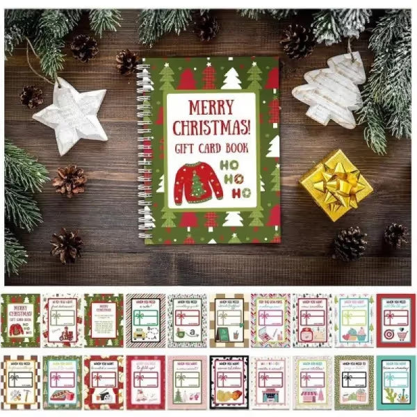 Christmas Gift Card Book – festive holiday gift presentation