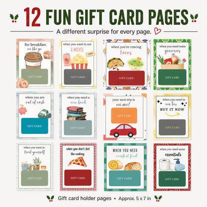 Christmas Gift Card Book – Christmas Tree holiday design