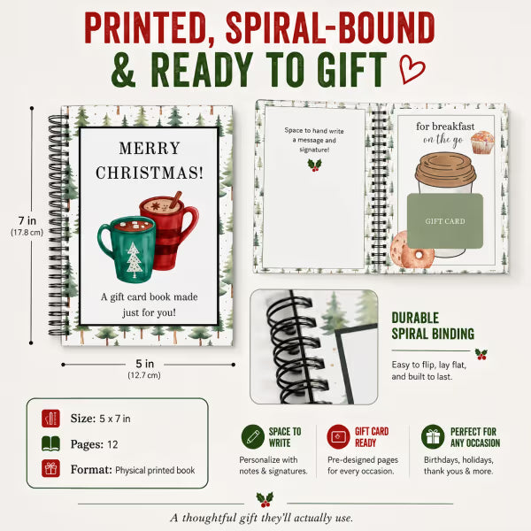Christmas Gift Card Book – festive holiday gift presentation