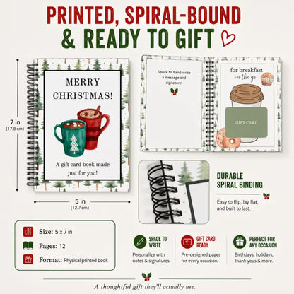 Christmas Gift Card Book – festive holiday gift presentation